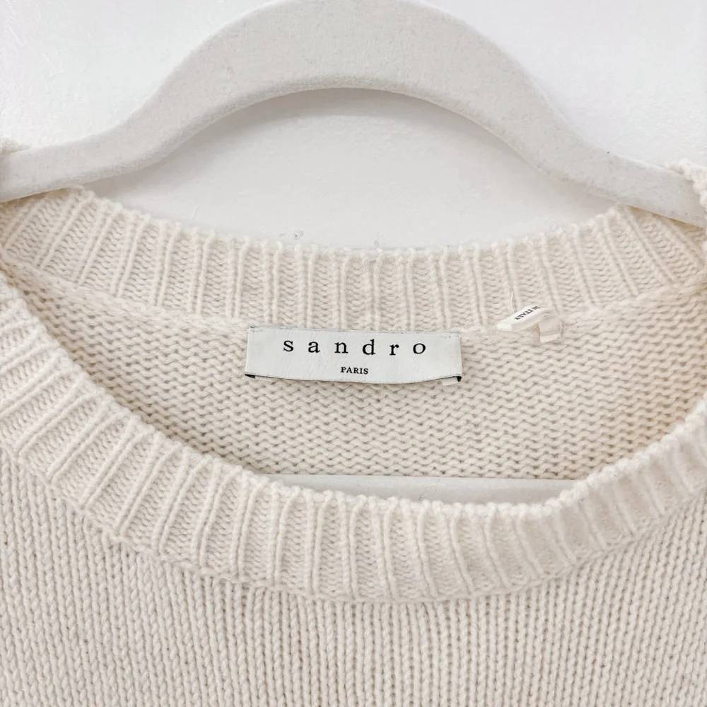 Sandro Argyle Wool Crewneck Sweater - Picture 5 of 13